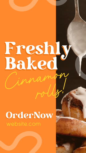 Freshly Baked Cinnamon Instagram story Image Preview