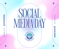 Minimalist Social Media Day Facebook post Image Preview