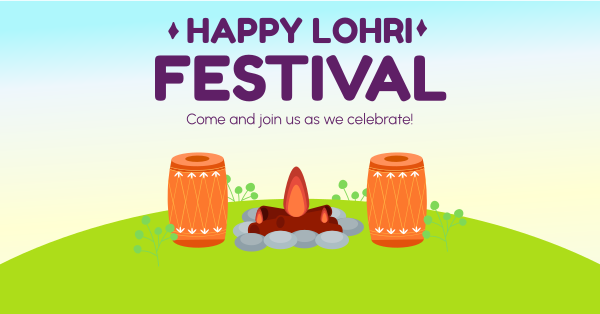 Lohri Celebration Facebook Ad Design