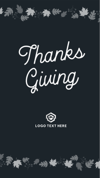 Happy Thanksgiving Instagram story Image Preview