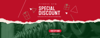 Christmas Fitness Discount Facebook cover Image Preview