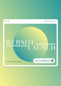 Gradient Planet Website Flyer Image Preview