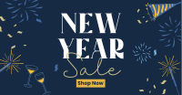 New Year Sparklers Sale Facebook Ad Design