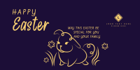 Easter Bunny Greeting Twitter post Image Preview
