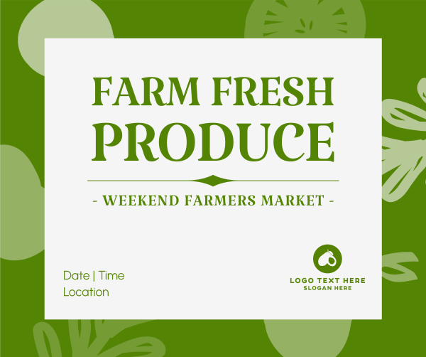 Farmers Market Produce Facebook Post Design Image Preview