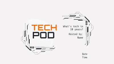 Technology Podcast Session YouTube cover (channel art) Image Preview