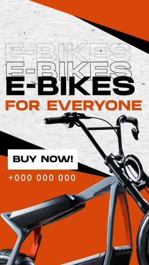 Minimalist E-bike  Facebook story Image Preview