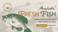 Fresh Fishes Available Facebook Event Cover Design