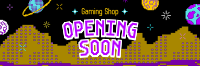 Pixel Space Shop Opening Twitter header (cover) Image Preview