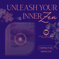 Yoga Floral Zen Instagram post Image Preview