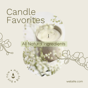 Scented Home Candle  Instagram post Image Preview