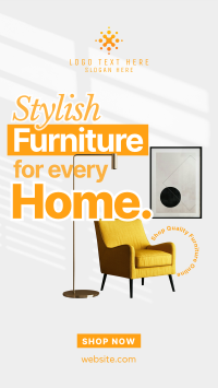 Shop Minimalist Furniture  Facebook Story Design