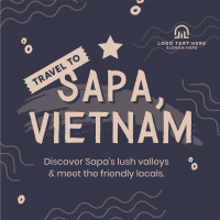 Travel to Vietnam Instagram Post Design