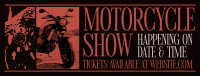 Retro Motorcycle Show Facebook Cover Preview