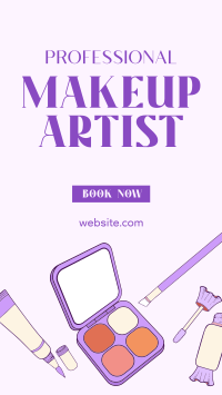Makeup Artist for Hire Instagram Story Design