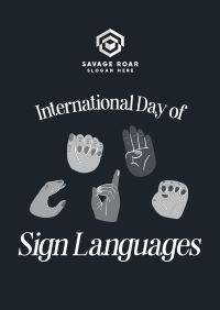 International Sign Day Poster Image Preview