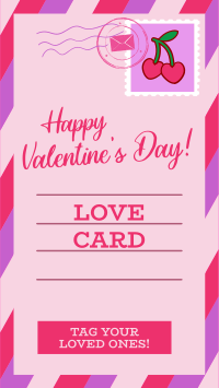 Valentine's Day Postcard TikTok Video Image Preview