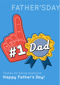 Number 1 Dad Flyer Image Preview