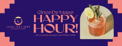 Cinco De Mayo Happy Hour Facebook cover Image Preview