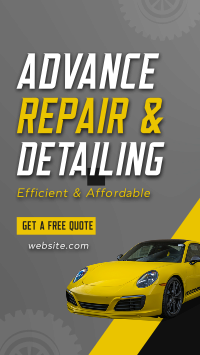 Car Auto Repair Instagram Story Design