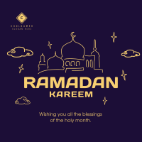 Ramadan Outlines Instagram post Image Preview