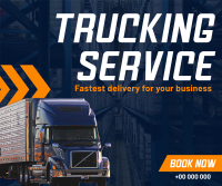 Trucking Delivery  Facebook post Image Preview