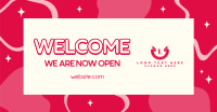 Welcome Now Open Facebook Ad Design
