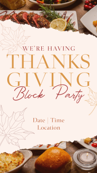 Elegant Thanksgiving Party Instagram Reel Preview