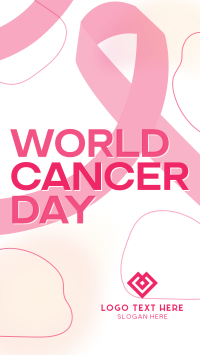 Gradient World Cancer Day Instagram reel Image Preview