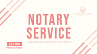 Online Notary Service Facebook Event Cover Design