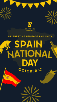 Celebrating Spanish Heritage and Unity Instagram Story Design