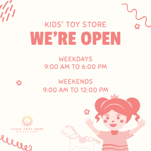 Toy Shop Hours Instagram post Image Preview