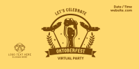 Celebrate Oktoberfest Twitter Post Design