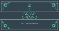 Grand Opening Art Deco Facebook Ad Design