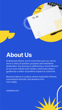 About Us Facebook Story Design