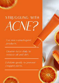 Acne Treatment Tips Poster Preview