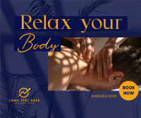 Relaxing Body Massage Facebook Post Design