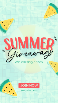 Refreshing Summer Giveaways Instagram Story Design