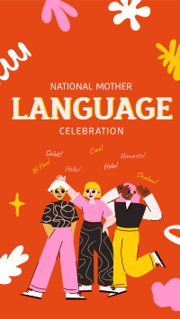 Celebrate Mother Language Day TikTok Video Design