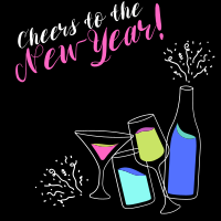 Cheers to New Year! Linkedin Post Image Preview