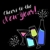 Cheers to New Year! Linkedin Post Image Preview