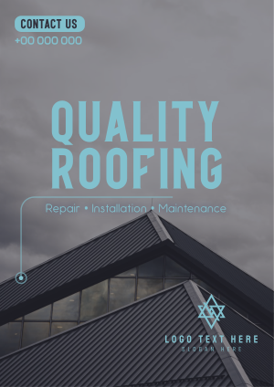 Quality Roofing Flyer Image Preview