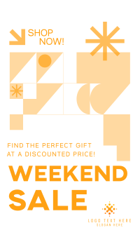 Geometric Weekend Sale Instagram reel Image Preview