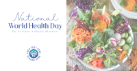 Minimalist World Health Day Greeting Facebook ad Image Preview