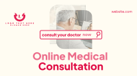 Online Doctor Consultation Facebook Event Cover Design
