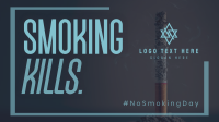 Minimalist Smoking Day Facebook event cover Image Preview