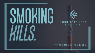 Minimalist Smoking Day Facebook event cover Image Preview