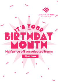 Birthday Month Promo Flyer Image Preview