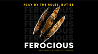 Be ferocious Facebook event cover Image Preview