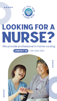 Professional Nursing Services Instagram story Image Preview
